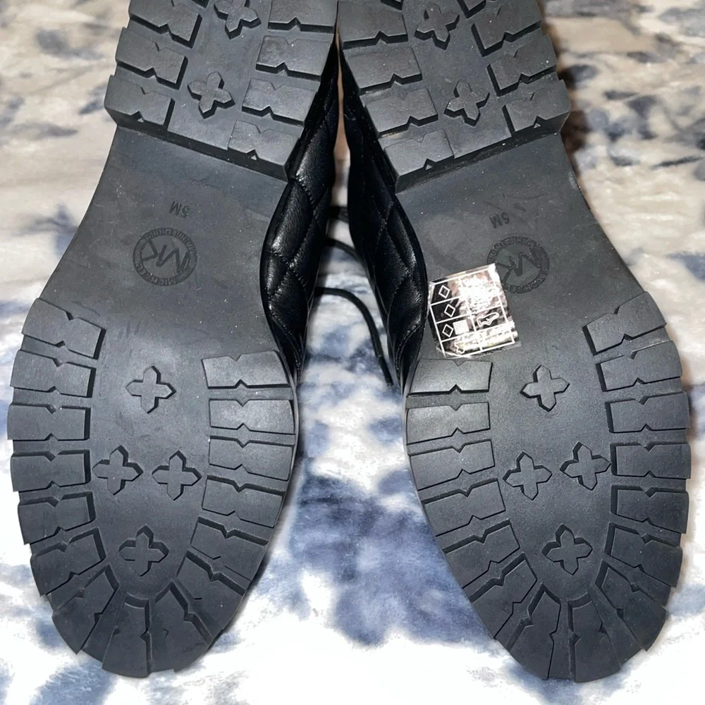 Michael Kors Quilted Rosario Combat Ankle Bootie - Picture 4 of 8
